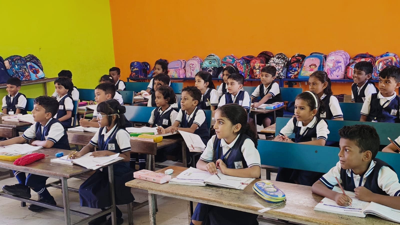 Primary and Secondary students at BPM Model School